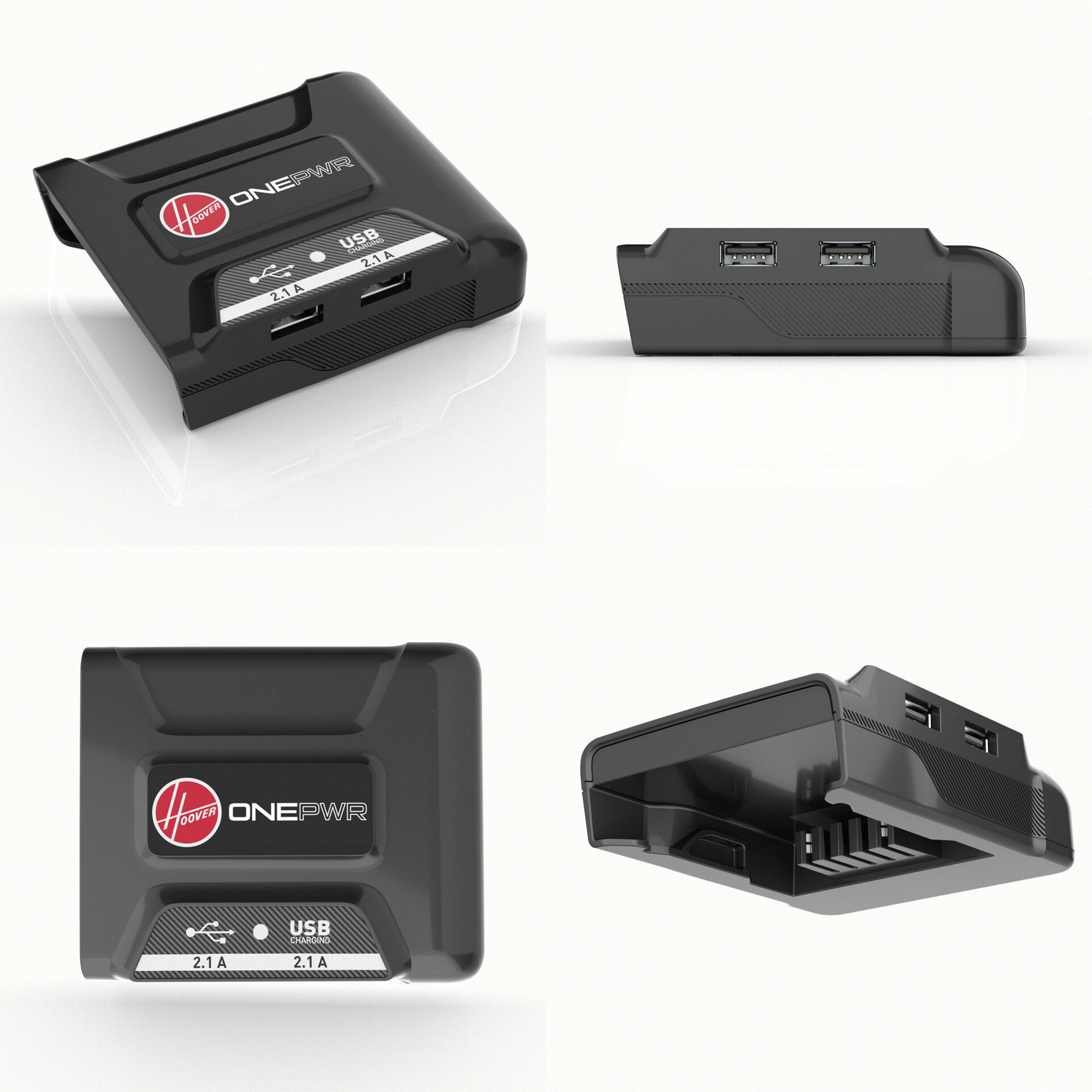 Quad view of rendered product