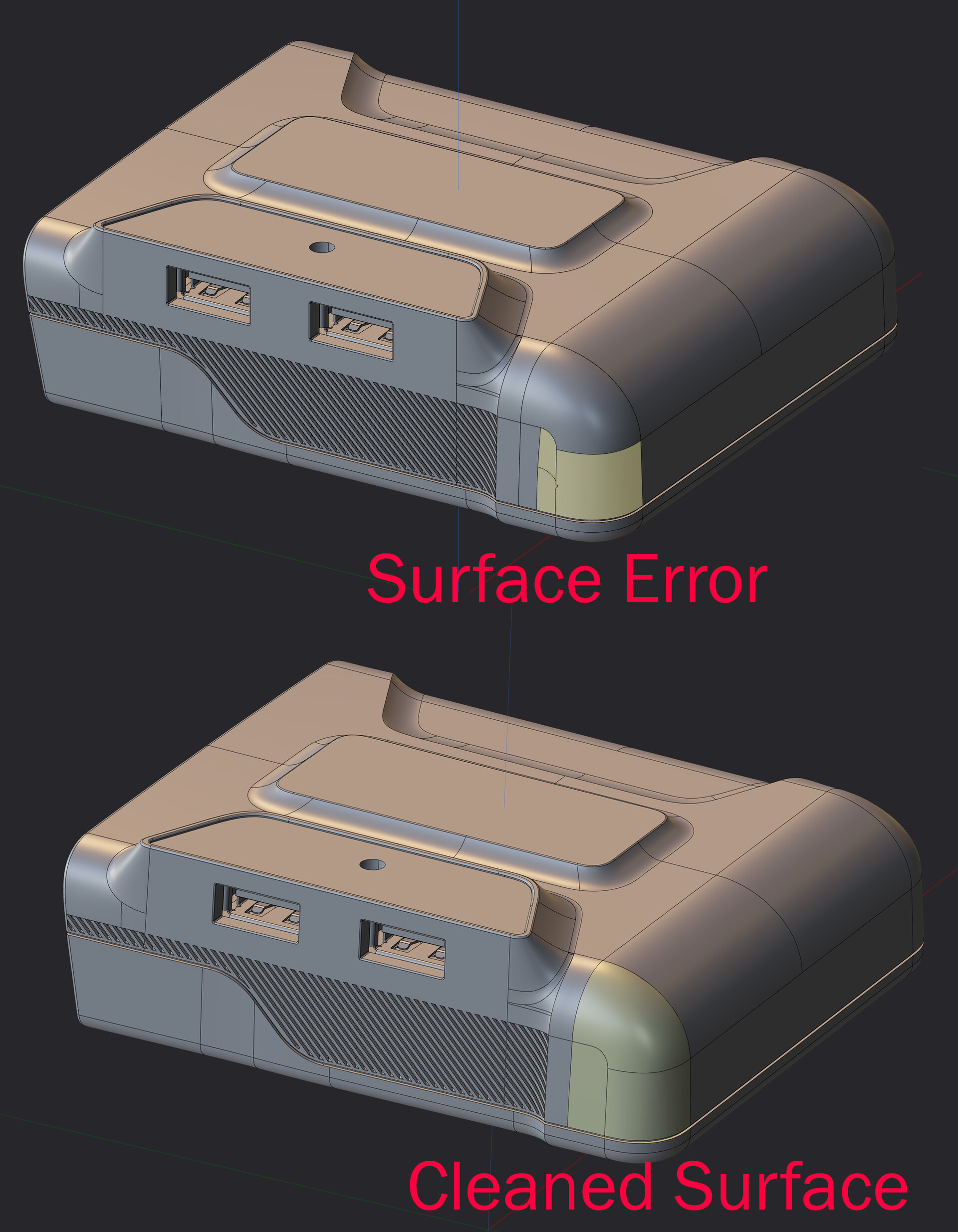 Surface errors during CAD import